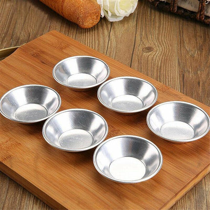 20PCS Egg Tart Mold Aluminum Hot Baking Tools Cupcake Cookie Cake Pudding Mould - Aimall