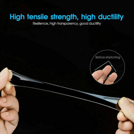 Double Sided Nano Tape Clear Adhesive Traceless Invisible Gel Anti-Slip AU Stock - Aimall