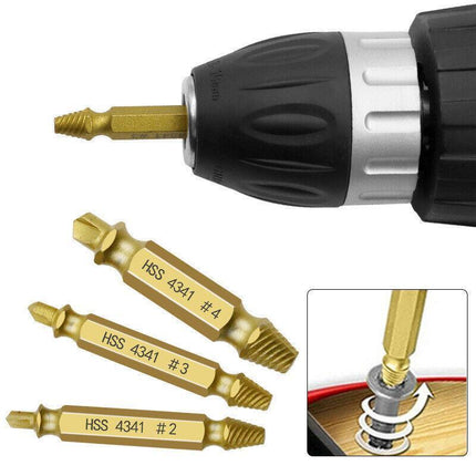 6PCS Damaged Screw Extractor Speed Out Drill Bits Tool Set Broken Bolt Remover - Aimall
