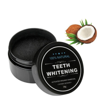 Carbon Coco Organic Teeth Whitening Powder Coconut Charcoal Tooth Polish White - Aimall