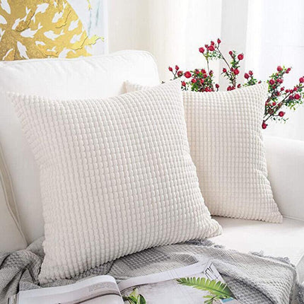 45x45 Plain Solid Colour Cushion Cover Decorative Pillow Case Home Multicoloured - Aimall