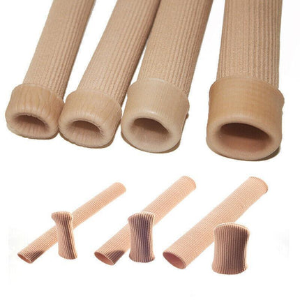 5PCS Silicone Tube Toe Gel Protector Corn Relief Foot Pain Soft Cushion Pad Cap - Aimall