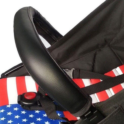 Baby Cover Stroller Protective Grip Case Pram Handle Bar Accessories PU Leather - Aimall