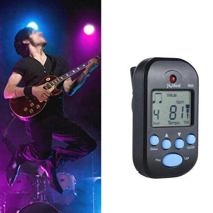 Metronome Digital LCD Clip-on Mini Professional for Guitar Violin Accessories AU - Aimall