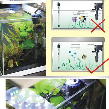 100W-500W Aquarium Submersible Heater Fish Tank Auto Water Thermostat AU Stock - Aimall