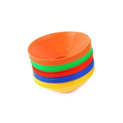 60 Pack Sports Training Discs Markers Cones Soccer Rugby Fitness Exercise - Aimall
