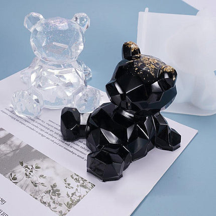 Bear Phone Holder Silicone Epoxy Resin Casting Mold DIY Furnish Ornament Mould A - Aimall