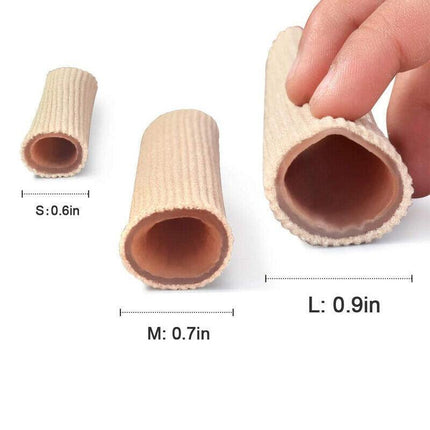 5PCS Silicone Tube Toe Gel Protector Corn Relief Foot Pain Soft Cushion Pad Cap - Aimall