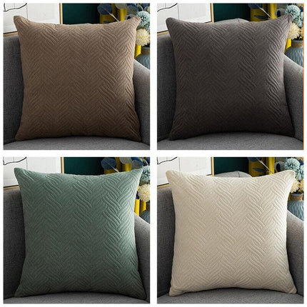 1PC Modern Decorative Velvet Cushion Cover Square Velvet European Pillowcase AU - Aimall
