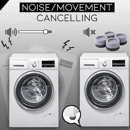 5pcs Anti Vibration Feet Pad Mats Washing Machine Non Slip Shock Proof Laundry - Aimall