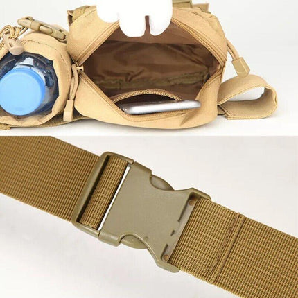 Tactical Waist Bag Belt Military Fanny Pack Pouches Buckle Men Bum Utility Black - Aimall