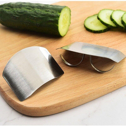 Kitchen Slice Knife Cut Hand Guard Stainless Steel Safe Tool Finger Protector - Aimall