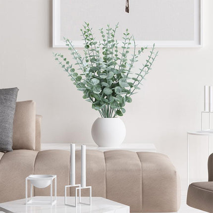 Artificial Eucalyptus Leaf Flowers Fake Green Plant Nordic Home Party Decor - Aimall