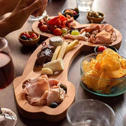 Wooden Cheese Board Serving Aperitif Board Charcuterie Board Meat Cheese Platter - Aimall