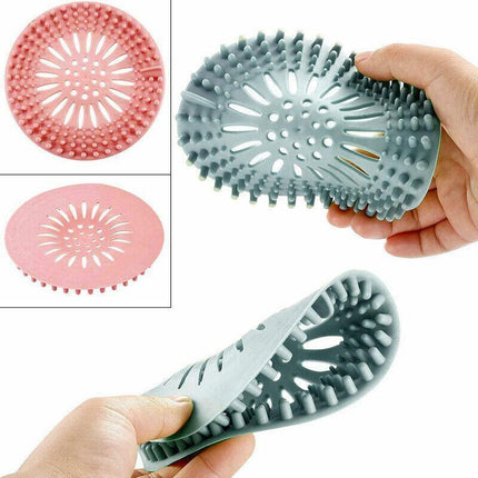 Silicone Drain Cover Sink Catcher Hair Stopper Plug for Bathroom Floor Laundry - Aimall