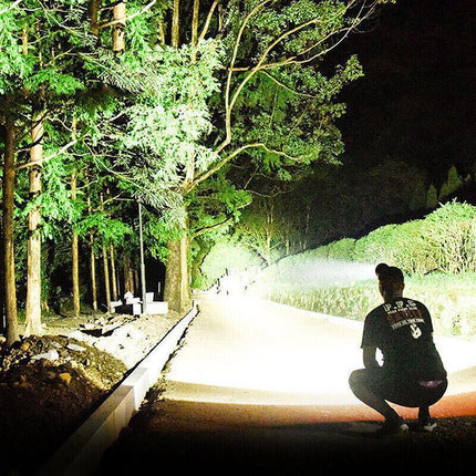 100000LM 8LED T6 Headlamp Headlight Torch Rechargeable Flashlight Work Light AU - Aimall