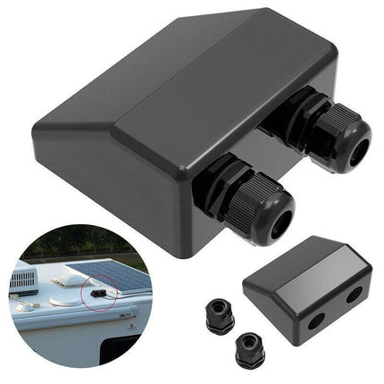 Renogy Waterproof Solar Panel Cable Entry Twin Cable Gland Corner Bracket Mount - Aimall