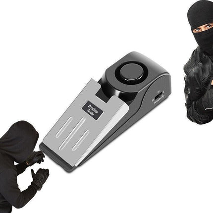 Home Security Wedge Door Stop Alert Detection Device Intruder Alarm Wireless AU - Aimall