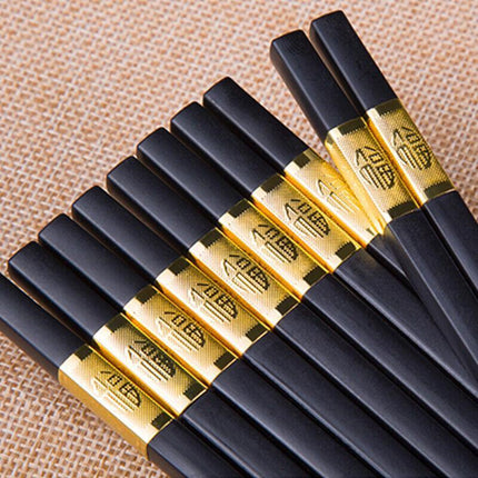 10Pairs Premium Quality Reusable Chopsticks Dishwasher Safe Fiberglass Chopstick - Aimall