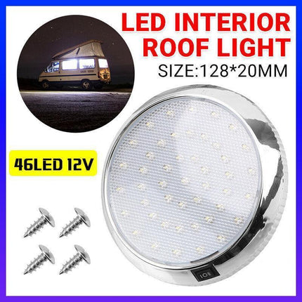 46-LED 12V CARAVAN BOAT TRUCK CAR INTERIOR ROOF CEILING DOME CABIN LIGHT OD AU - Aimall