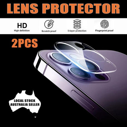 2PCS Back Camera Lens Tempered Glass Protector For iPhone 14 Pro Max Plus - Aimall