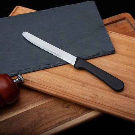 6 Pcs Steak Knives Dinner Set Stainless Steel Serrated Dishwasher Safe Knife AU - Aimall
