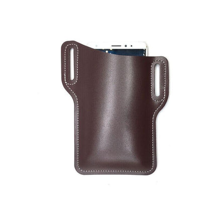 Men's Belt Clip Loop Holster Waist Bag Leather Pouch Cover Case For Phones AU - Aimall