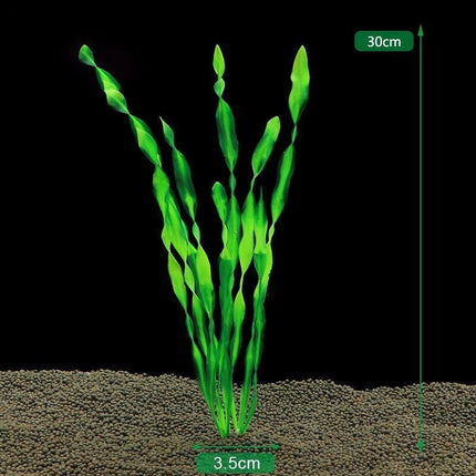 Green Artificial Plants Fish Tank Aquarium Aquatic Plants Simulated Water Grass - Aimall
