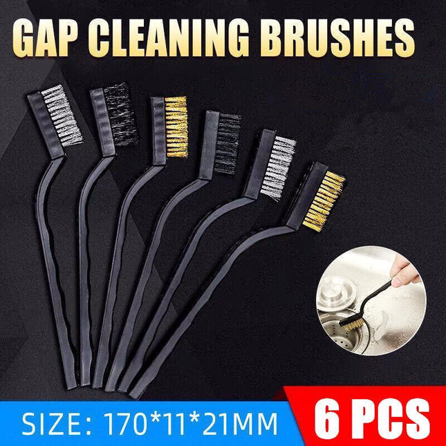 6 PCS Small Wire Durable Brush Set Steel Cleaning Brushes Brass Metal Tools AU - Aimall