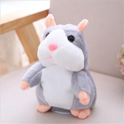 Talking Hamster Chat Mimicry Pet Record hamster Doll Xmas Plush Toy Nod Mouse AU - Aimall