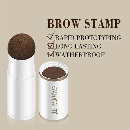 Eyebrow Shaping Kit Waterproof One Step Perfect Brow Stamp Stencils Makeup Set - Aimall