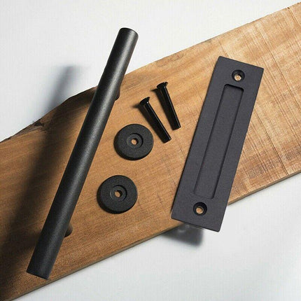 12" Barn Door Handle Sliding Flush Pull Wood Door Gate Hardware Stainless Steel - Aimall