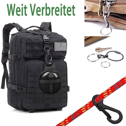 10/20x Mini Carabiner Alloy Key Buckle Keychain Snap Spring Clip Hook Tool DIY - Aimall
