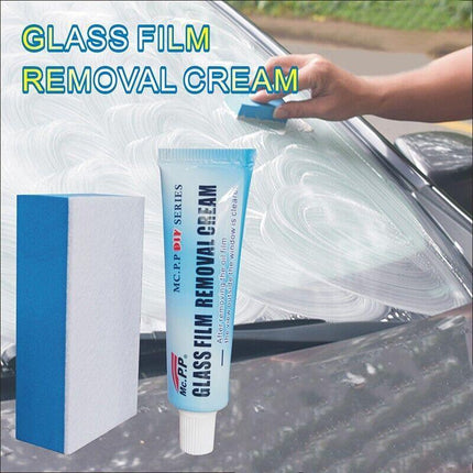 2x Car Glass Oil Film Cleaner Removal Cream Paste Windshield Water Spot Remover. - Aimall