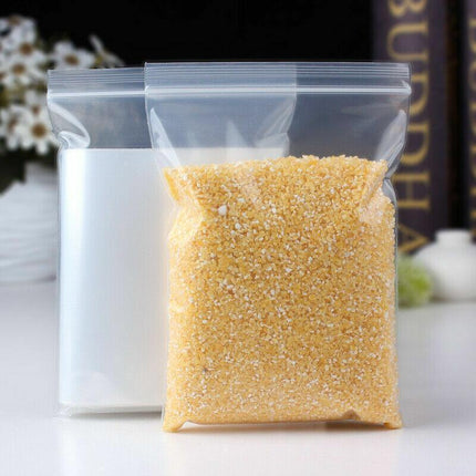 100-1000x Bulk Resealable Zip Bags PE Clear Plastic Bag Zipper AU STOCK NEW - Aimall