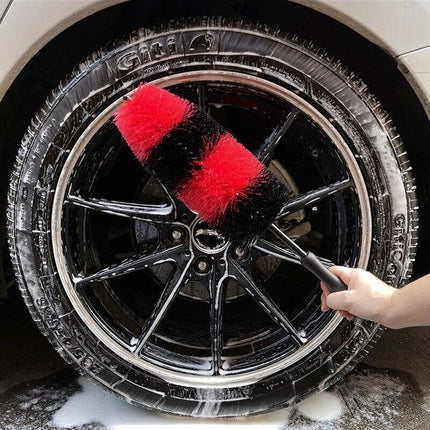 45CM Cleaning Tool Wash Cleaner Tire Rim Scrub Brush Car Vehicle Wheel Hub Brush - Aimall