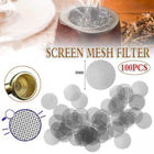100PCS Mesh Screens Silver Stainless Steel Pipe 2cm Screen mesh Filter - Aimall