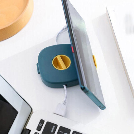 Case Cord Tangle Free Organizer Portable Earphones Manager Wire Winder Cable AU - Aimall