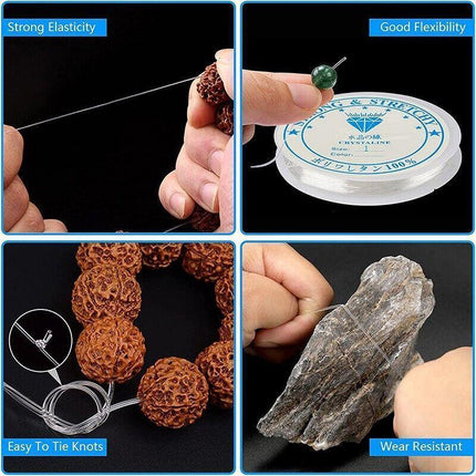Super Stretch Elastic Cord String Beading Crystal Line DIY Jewelry Bracelet Rope - Aimall