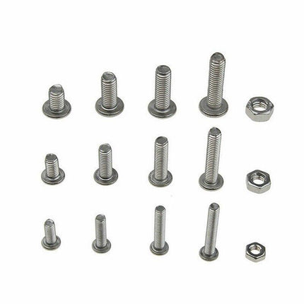 M3 M4 M5 304 500PCS Stainless Steel Hex Socket Button Head Bolts Screws Nuts Kit - Aimall