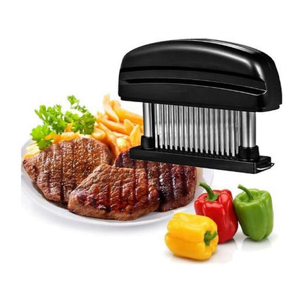 48-Blade Stainless Steel Meat Beef Tenderizer Jaccard Steak Chicken Pouch Hole - Aimall