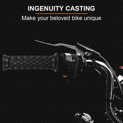 Motorcycle Rubber Gel Hand Grips For 7/8in 22mm Handlebar Sports Bike Universal - Aimall