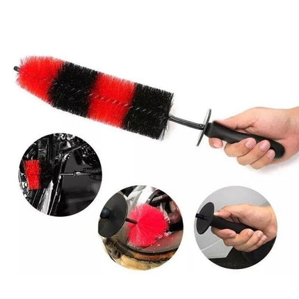 45CM Cleaning Tool Wash Cleaner Tire Rim Scrub Brush Car Vehicle Wheel Hub Brush - Aimall