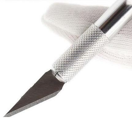 Cutter Metal Handle Engraving Tool Craft Knife With 5 Blade Scalpel AU STOCK - Aimall
