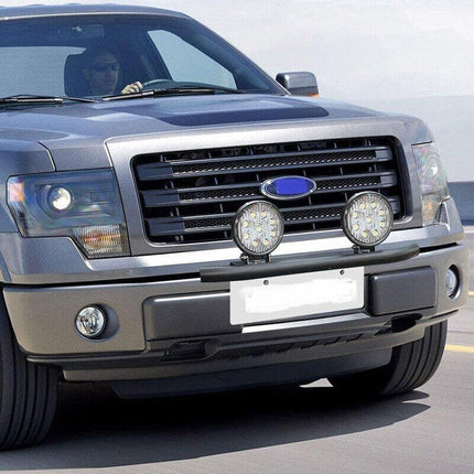 24'' Bull Bar Front Bumper License Number Plate Mount Bracket LED Light Holder - Aimall