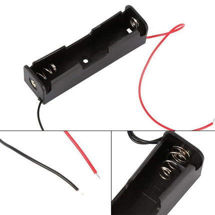 8 PACK 18650 Single Battery HOLDER Case Rechargeable 18650 Wire Lead LITHIUM - Aimall