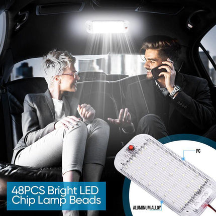 2PCS 12V 48led Truck Car UTE Caravan Interior Roof Ceiling Dome Light Cabin Lamp - Aimall