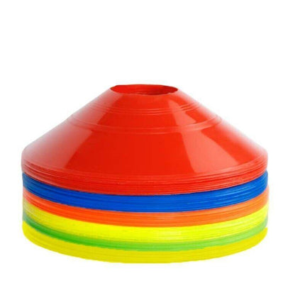 60 Pack Sports Training Discs Markers Cones Soccer Rugby Fitness Exercise - Aimall
