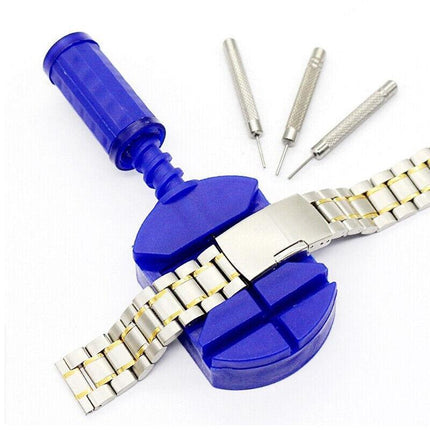 506PCS Watch Repair Tool Kit Back Case Opener Remover Spring Pin Bars Watchmaker - Aimall