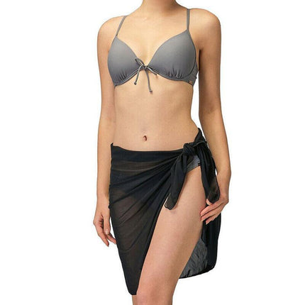 Women Sarong Skirt Wrap Short Cover Pareo Swim Beach Bikini Beachwear up AUStock - Aimall